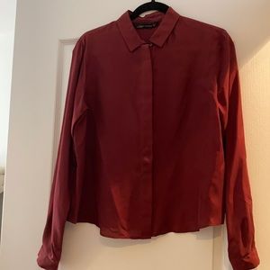 100% silk Zara blouse